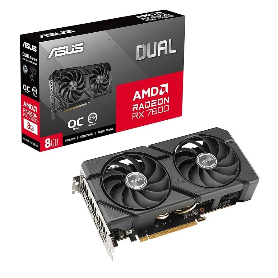 ASUS Dual -RX7600XT-O16G, Radeon RX 7600 XT