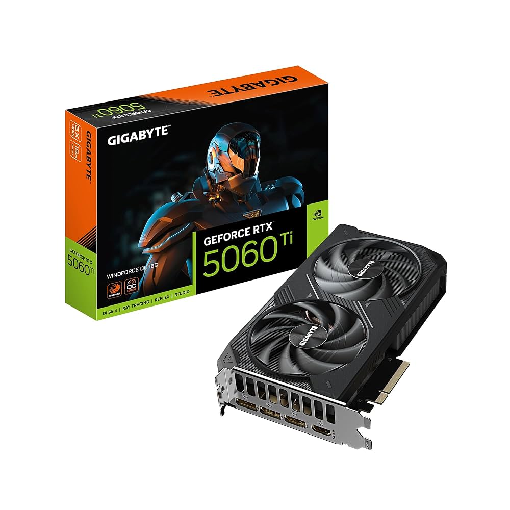 GIGABYTE RTX 5060Ti WF OC16G Graphics Card