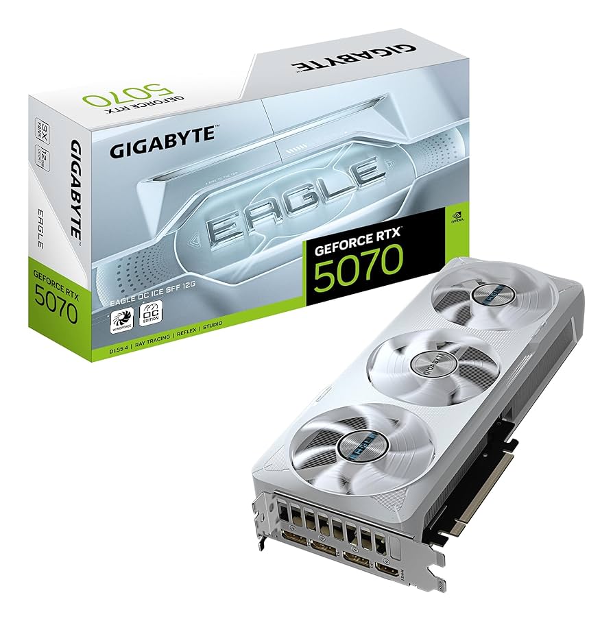 GIGABYTE GeForce RTX 5070 EAGLE OC ICE SFF 12G Graphics Card