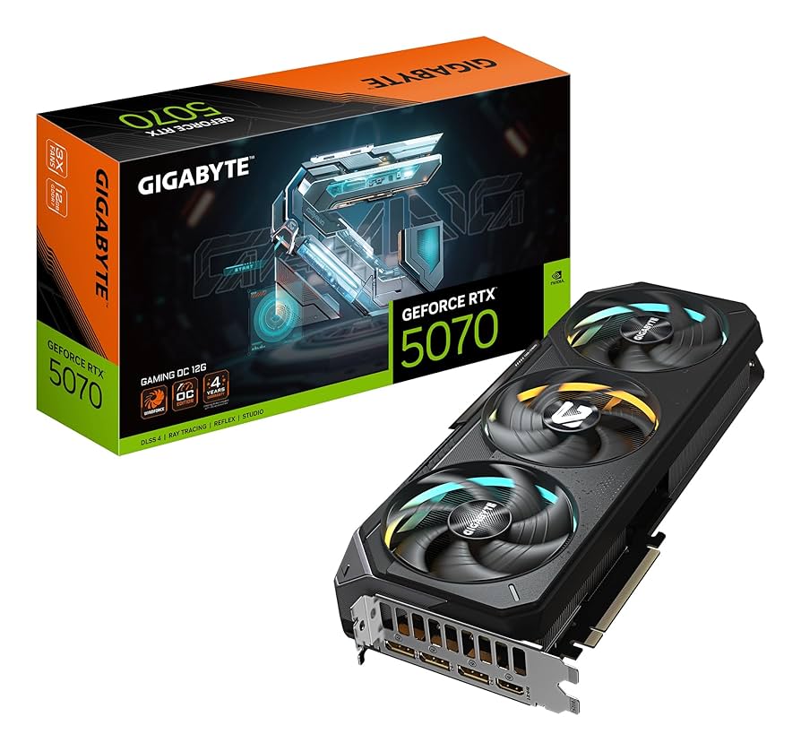 GIGABYTE GeForce RTX 5070 GAMING OC 12G Graphics Card