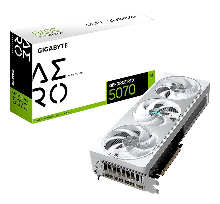 GIGABYTE GeForce RTX 5070 AERO OC 12G Graphics Card
