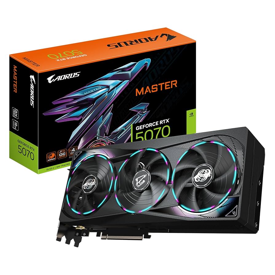 GIGABYTE AORUS  RTX 5070 MASTER 12G Graphics Card