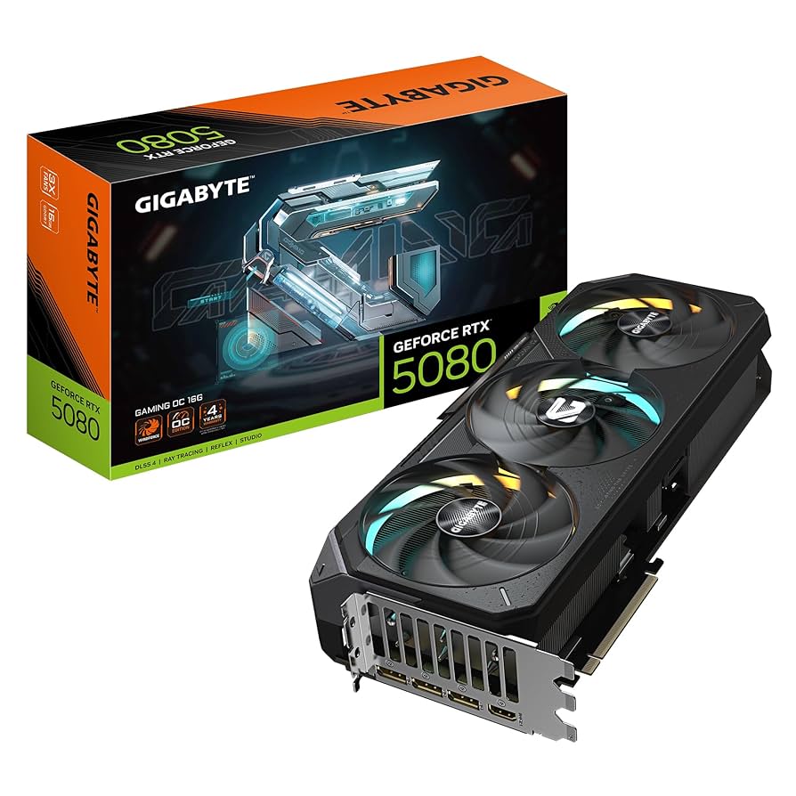 GIGABYTE GeForce RTX 5080 GAMING OC 16G Graphics Card