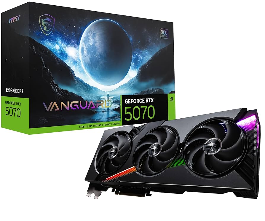 MSI GeForce RTX 5070 VANGUARD SOC 12GB Graphics Card