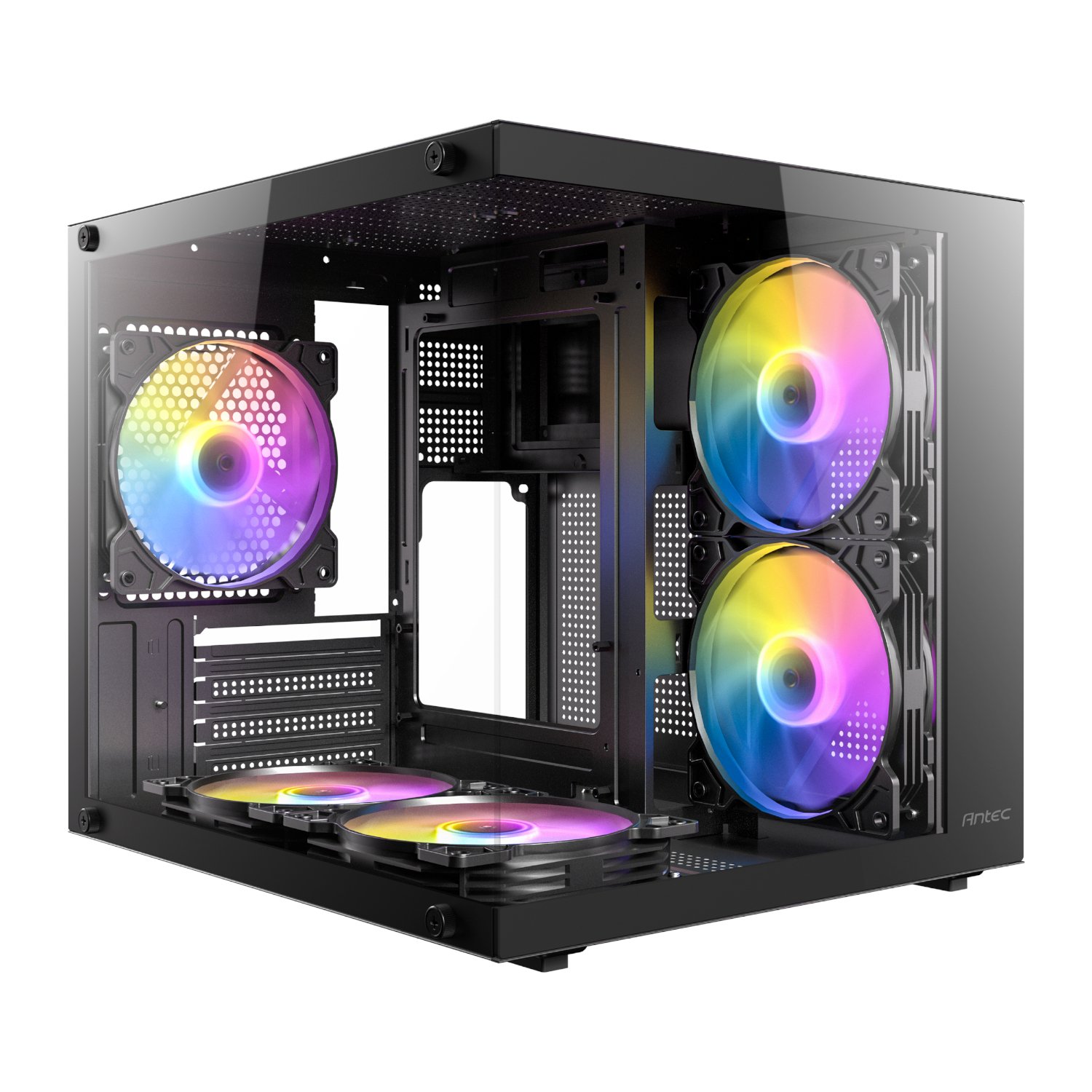 Antec VCX20M RGB Elite Micro-ATX | ITX Mini-Tower Gaming Chassis – Black
