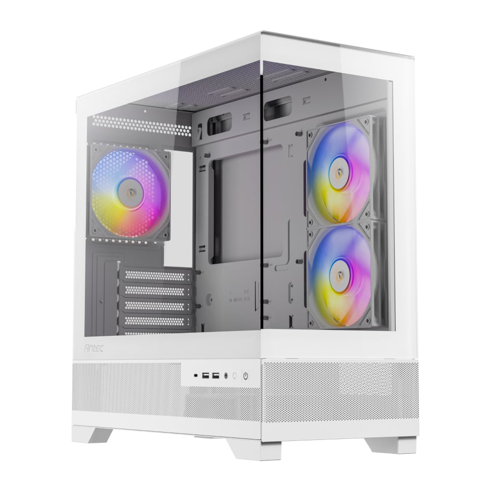 Antec CX500M Micro-ATX | ITX RGB Mini-Tower Gaming Chassis Type-C – White