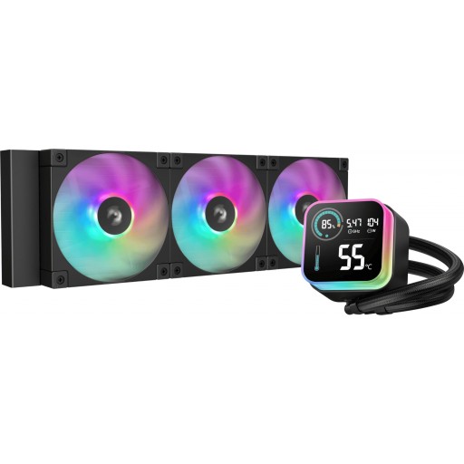DeepCool R-LQ360-BKLSMW-G-1 LQ360 ARGB LCD 360mm All-In-One Black Liquid CPU Cooler