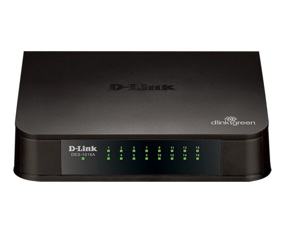 D-Link DES-1016A 16-Port Unmanaged Switch