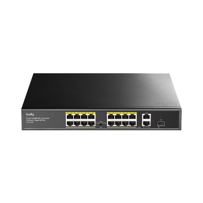 Cudy 16-Port Unmanaged PoE+ Switch – Rack Mount