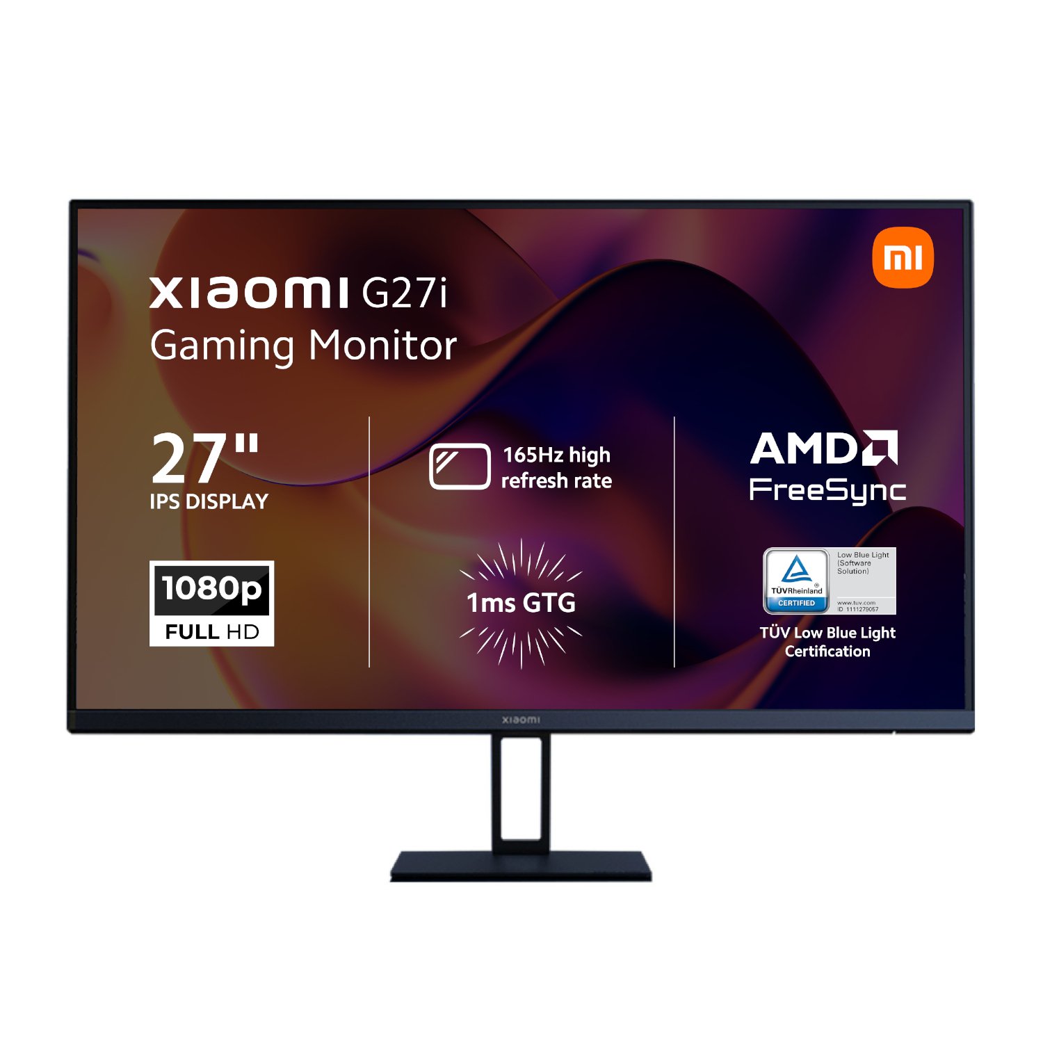 Xiaomi G27i 27″ Full HD 1080p IPS Gaming Monitor (165Hz, 1ms, 16:9, HDMI/DP, & AMD FreeSync Premium)