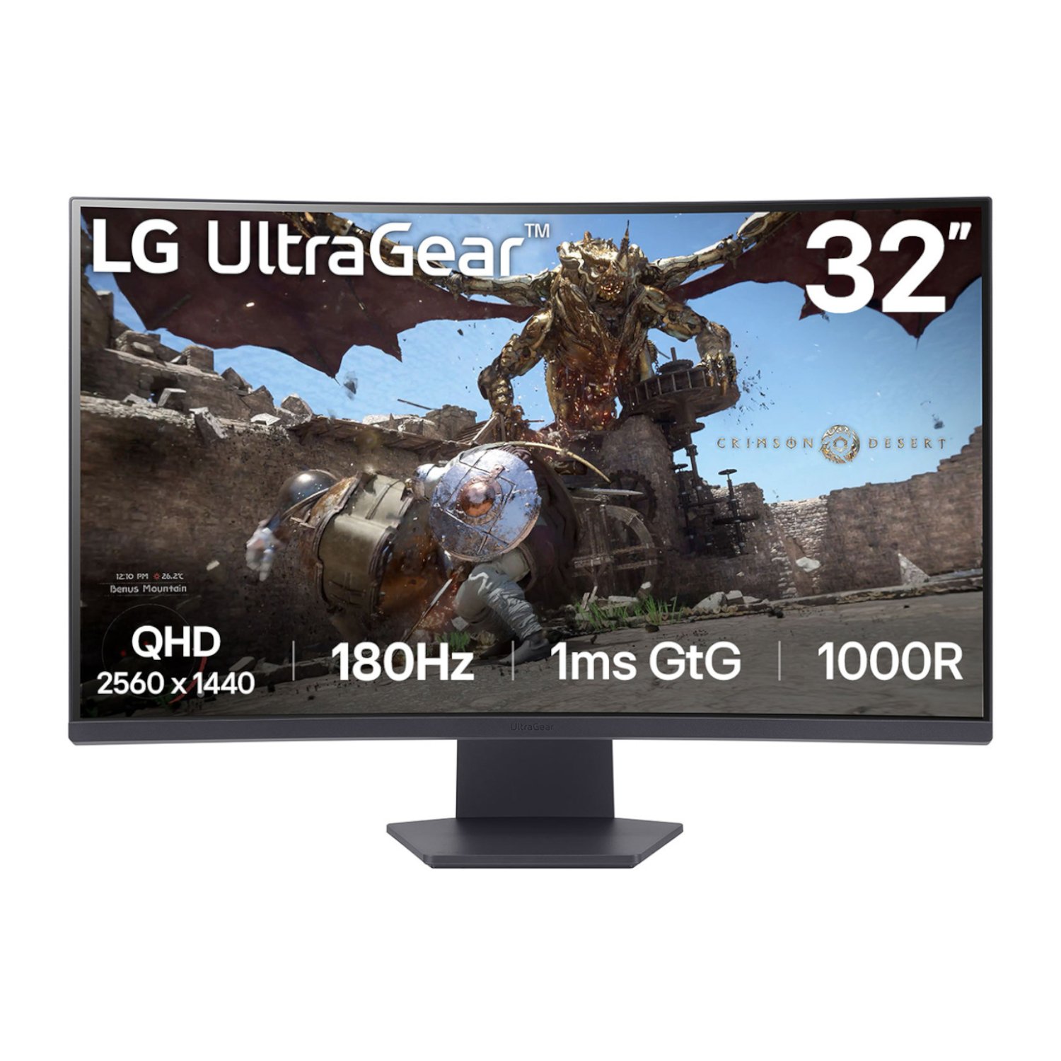 LG UltraGear 32″ QHD VA Curved Gaming 180Hz 1ms