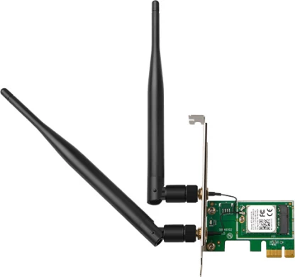 Tenda E12 AC1200 PCI Wireless Dual Band Network Card, 867Mbps 5GHz and 300Mpbs 2.4GHz, 2 Detachable 5dBi External Antennas, WiFi Express Adapter