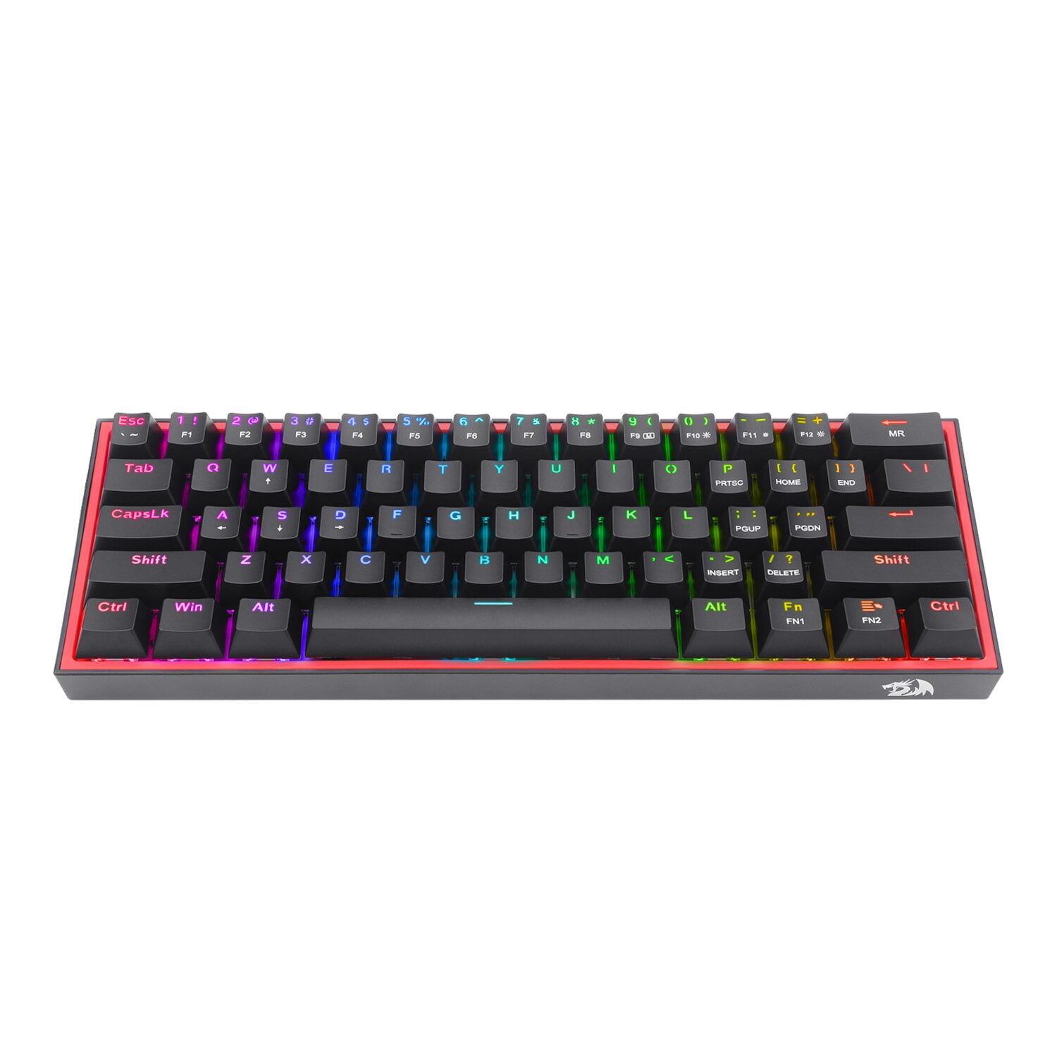 Redragon K617 FIZZ 60% Wired RGB Gaming Keyboard – Black