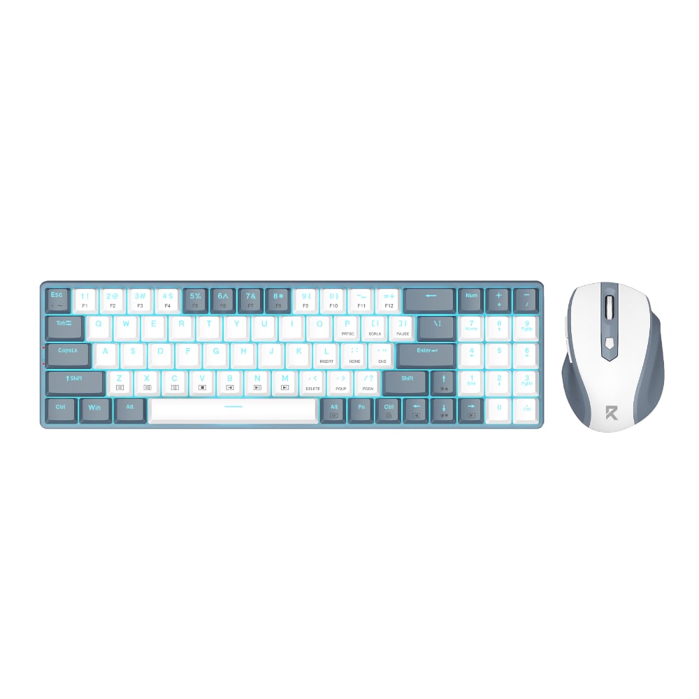 Redragon BS8772 Wireless Keyboard and Mouse Combo – Grey/White