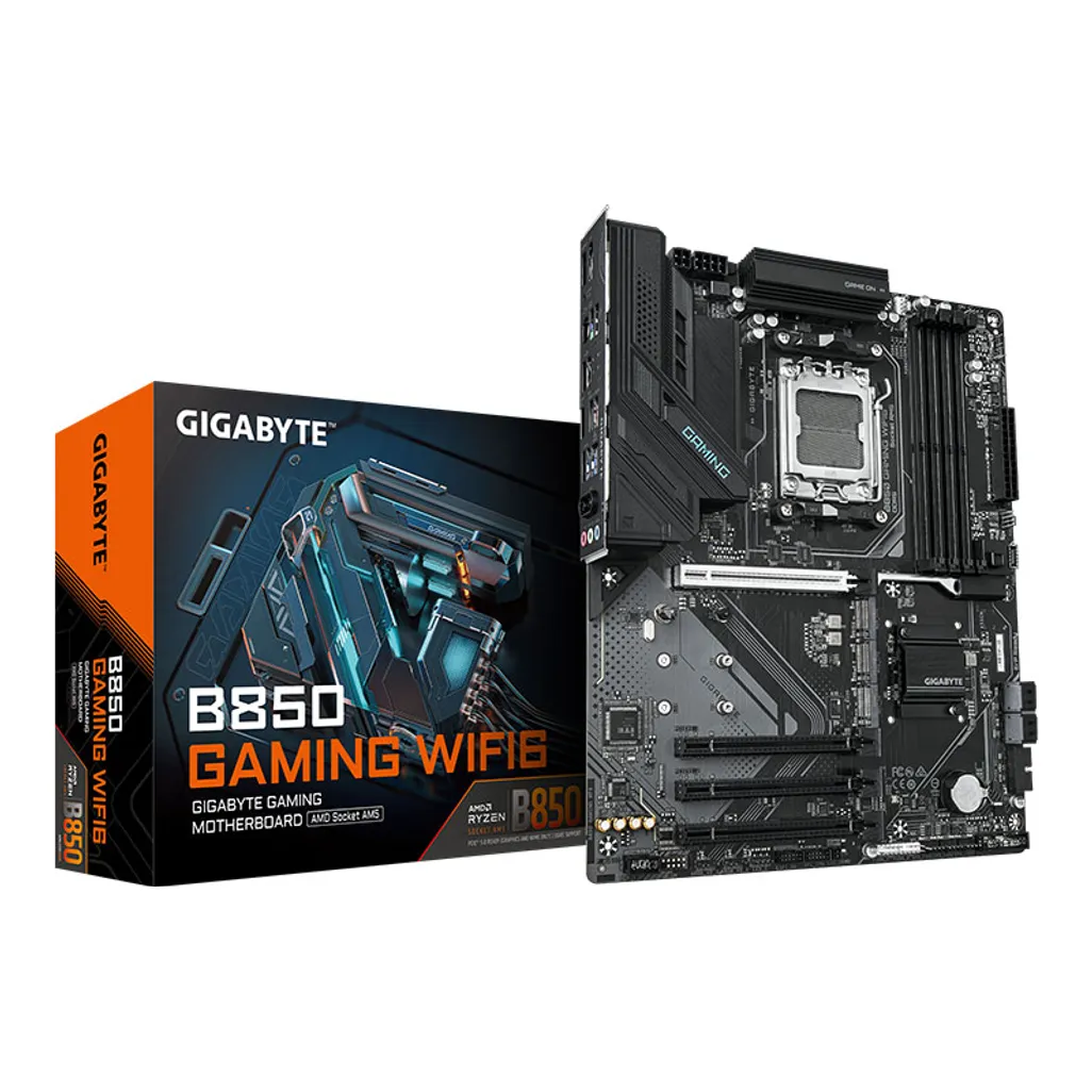 GIGABYTE AMD B850 Gaming Chipset for AMD AM5; 4x Dual DDR5; 3x M2; 1x HDMI 1x DP. 