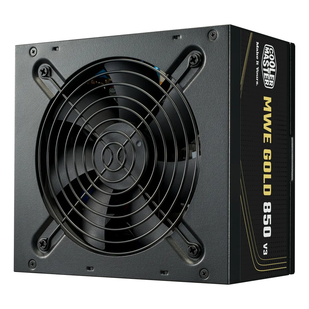 Cooler Master MWE GOLD 850 V3 ATX 3.1 Non-Modular, 850 W, 100 - 240 V, 50/60 Hz, 6 - 10 A, Active