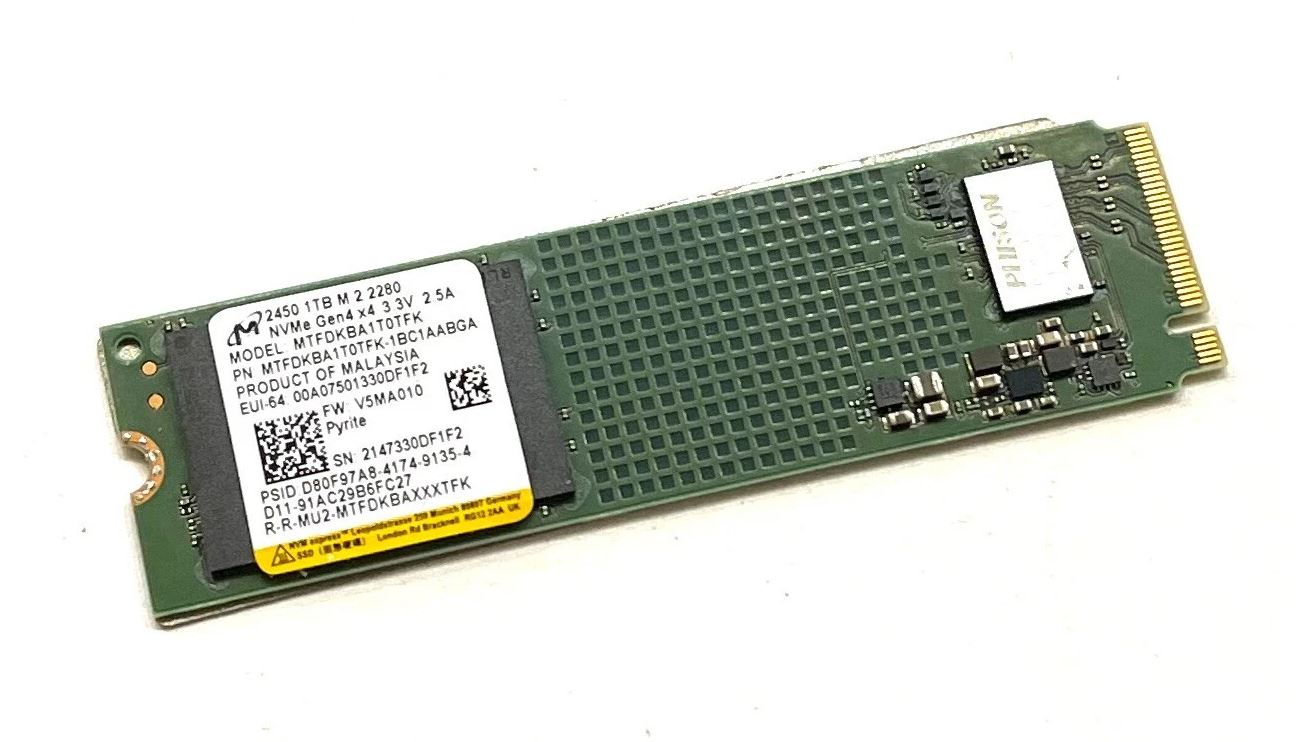Micron 1TB 2450 NVME 4x4-Used