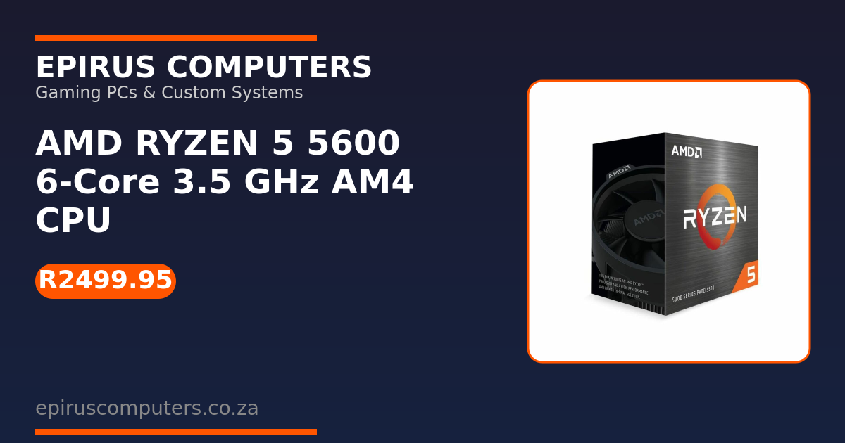 AMD RYZEN 5 5600 6-Core 3.5 GHz AM4 CPU | Epirus Computers